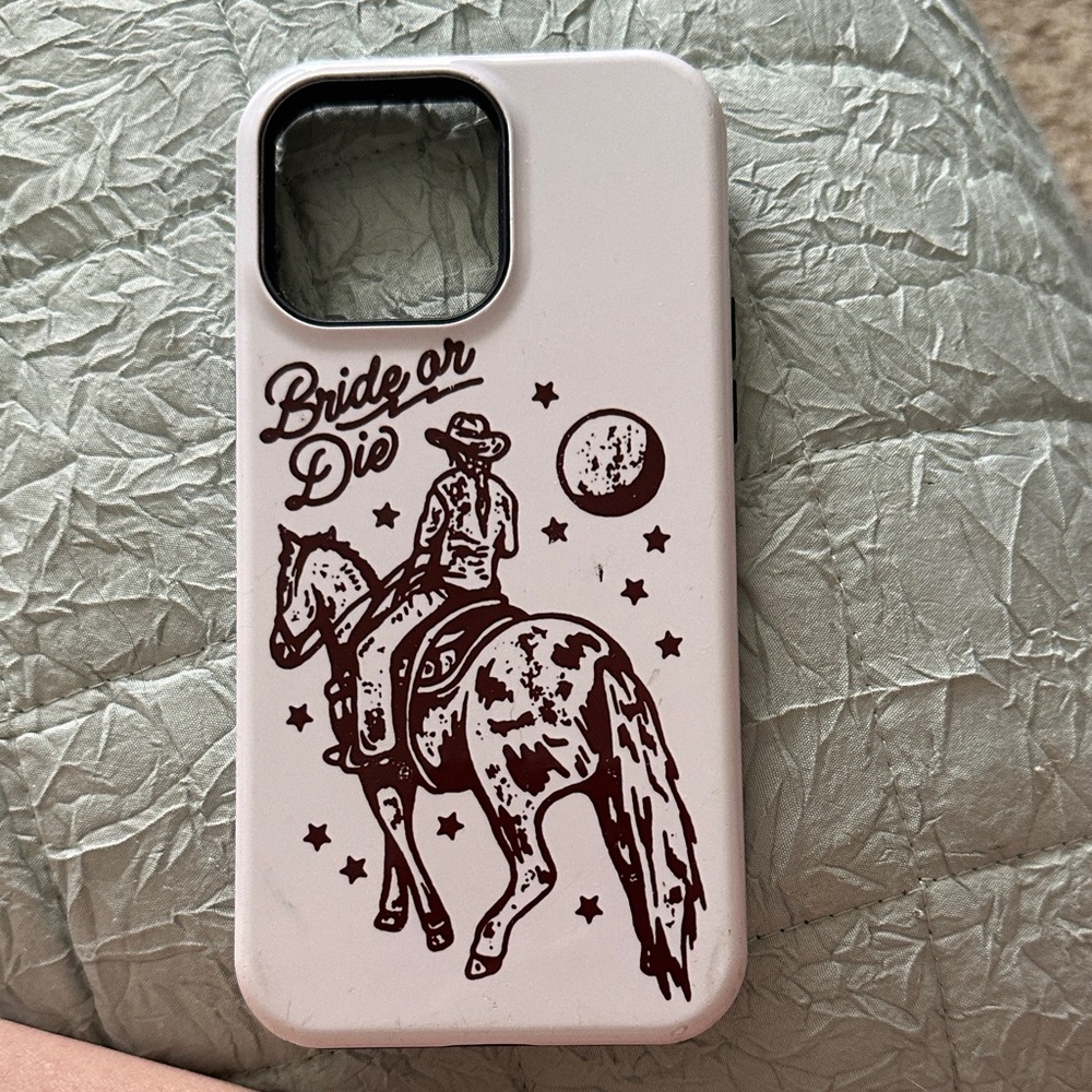 Cowboy Design Phone Case - White